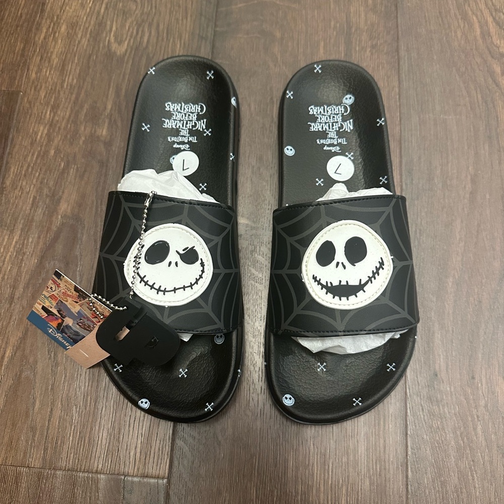 Nightmare Before Christmas Men’s Novelty Sport Slide Sandals
